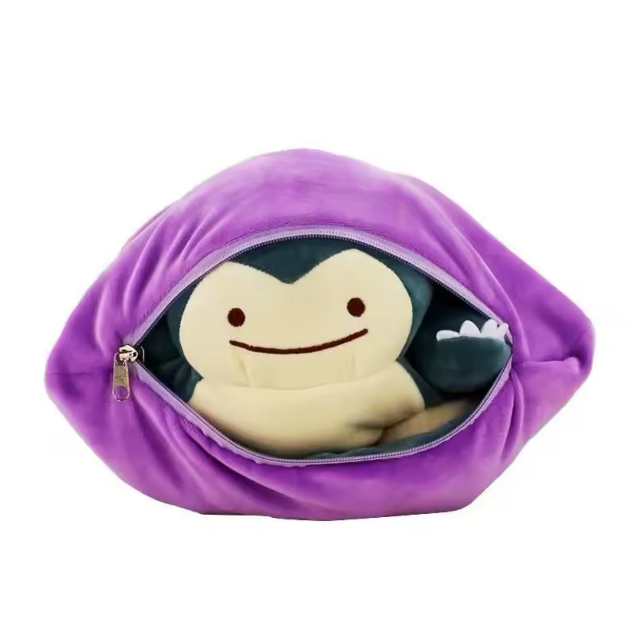 Reversible 20cm Pokémon Ditto to Snorlax transformation pillow/doll