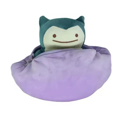 Reversible 20cm Pokémon Ditto to Snorlax transformation pillow/doll