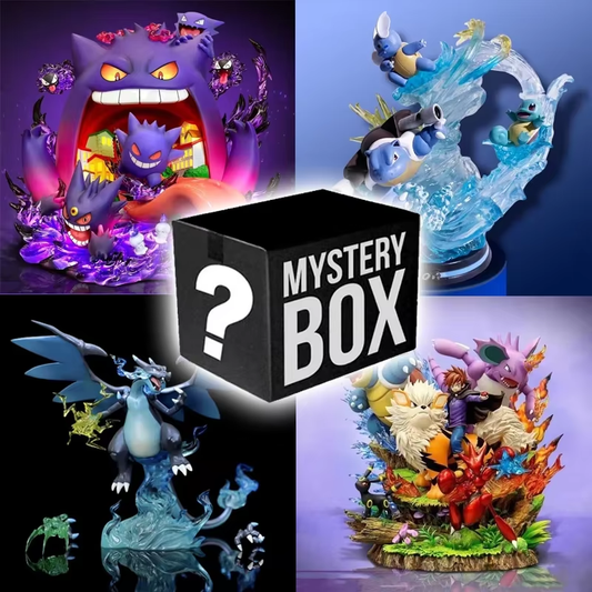 Here's a 160-character alt text for your Pokémon Figurine Mystery Box: 

"Unbox a surprise Pokémon figurine! This mystery box features 10-30cm figures, perfect for collectors. Which Pokémon will you catch? Get yours now!" 

This alt text emphasizes the element of surprise and the size range of the figurines, making it enticing for collectors and Pokémon fans. 